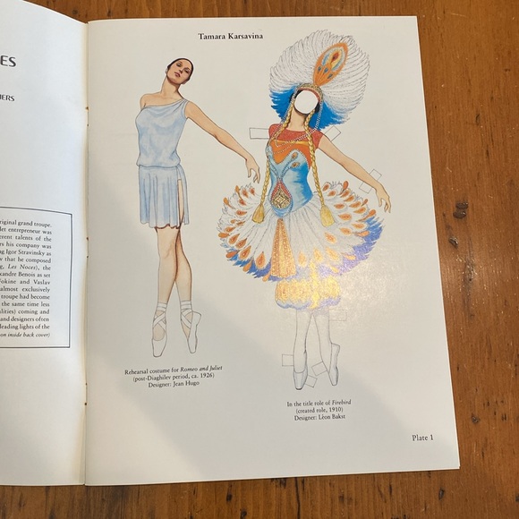 Vintage Russian ballet dancing paper dolls - Picture 3 of 10